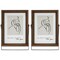 Northlight Wooden Picture Frames with Display Stand - for 5" x 7" Photo - Set of 2